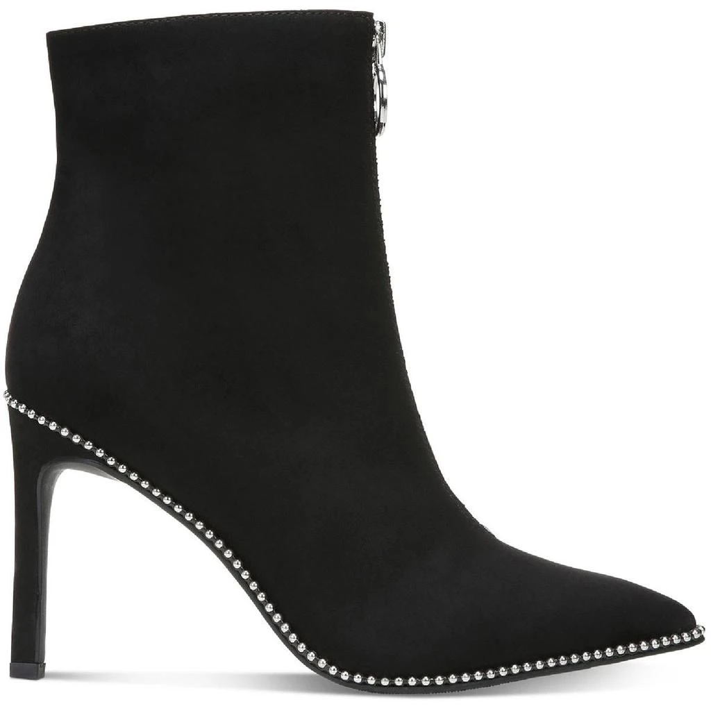 Bar III Briget Womens Microsuede Front Zipper Booties 2
