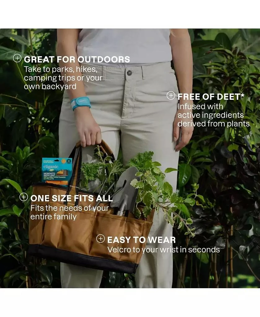 Cliganic Mosquito Repellent Refillable Wristbands - 1PK 
2 Refills 4