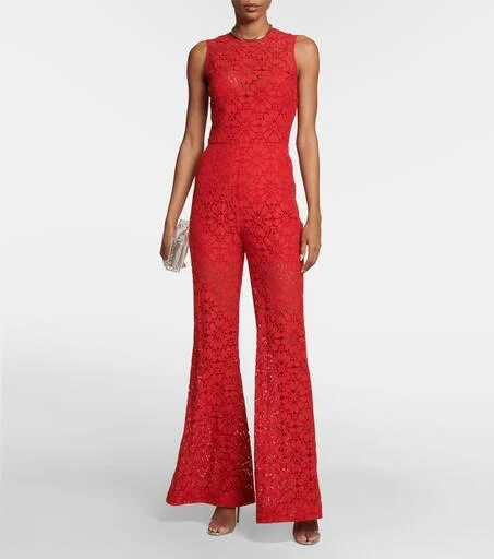 Elie Saab Wide-leg  guipure lace jumpsuit 2