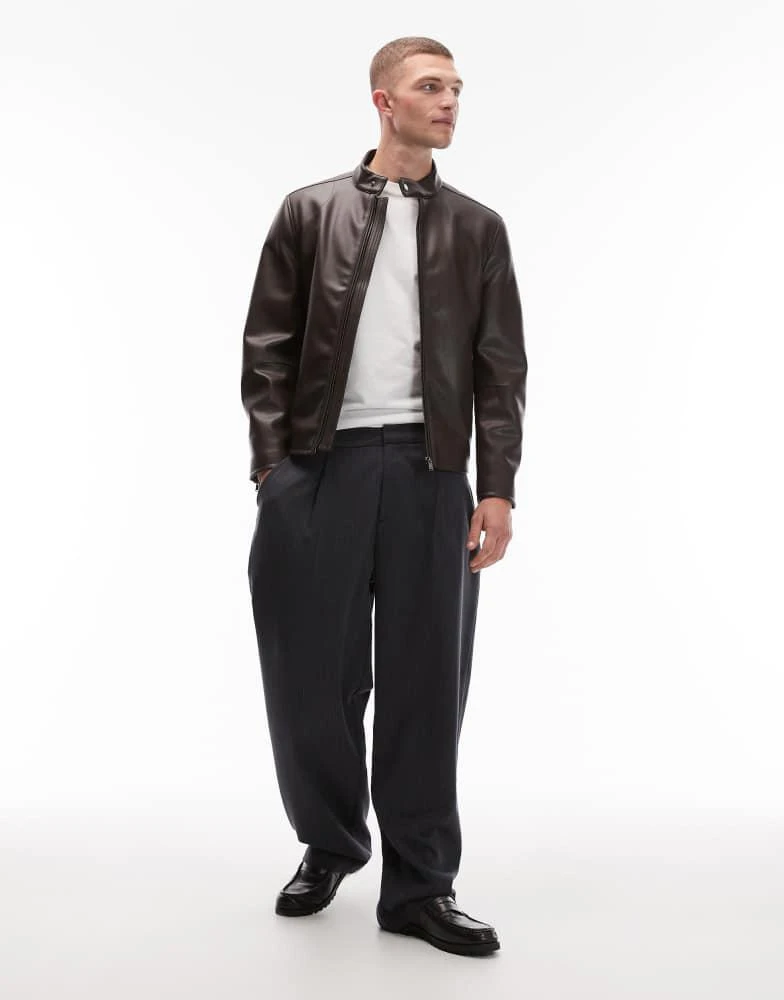 Mango faux leather collarless jacket in brown On Sale Now with Up to 25% Off | Discover Exclusive Deals & Savings at BeyondStyle Authentic Mango Home|men with Limited-Time Discounts, Free Mango faux leather collarless jacket in brown On Sale Now with Up to 25% Off | Discover Exclusive Deals & Savings at BeyondStyle Authentic Mango Home|men with Limited-Time Discounts, Free