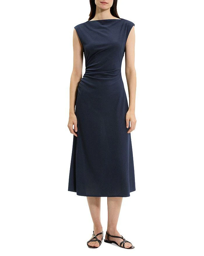 Theory Boat Neck Midi Dress