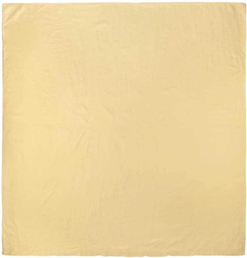 Tekla Yellow Linen Duvet Cover, US Queen 1
