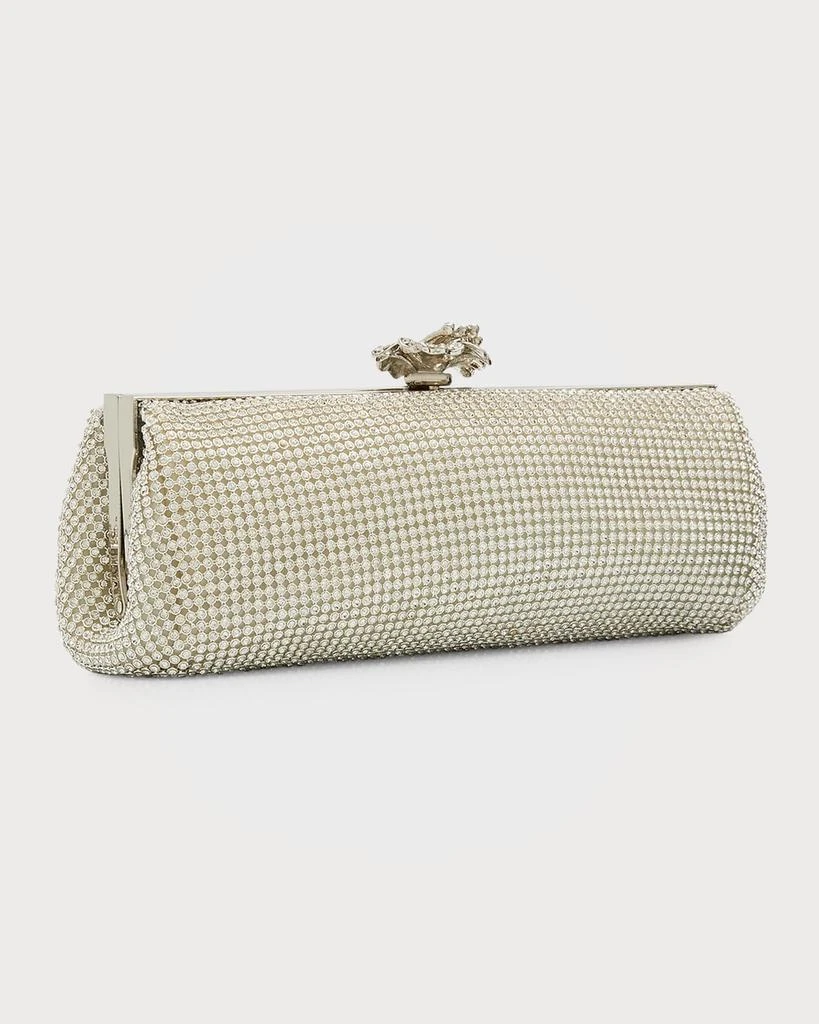 Whiting & Davis Flower Crystal Long Clutch Bag 6