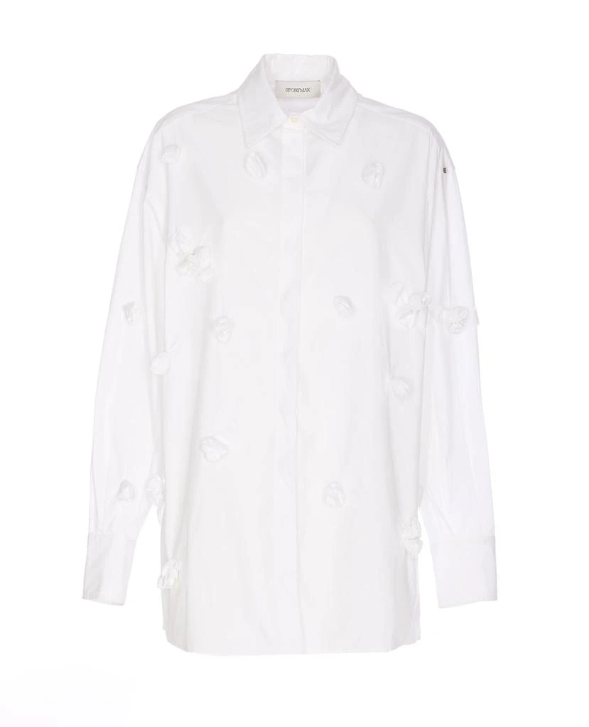 SportMax Oversized 3d Rose Detail Shirt 1