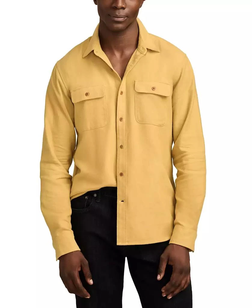 Lucky Brand Men's Solid Cloud Soft Long Sleeve Flannel Shirt 1