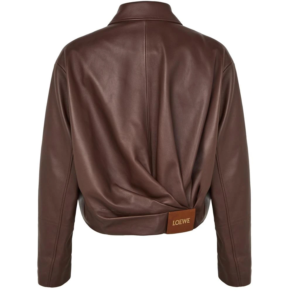 Loewe Draped leather jacket 3