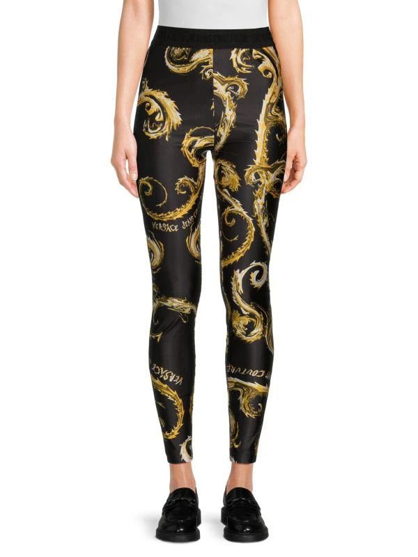 Versace Baroque Print Leggings 1