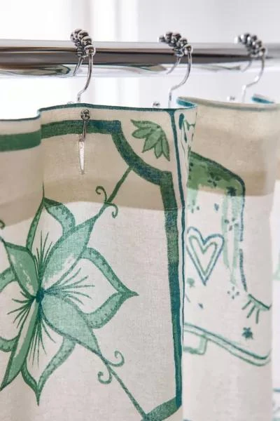 Urban Outfitters Mariana Tile Shower Curtain 3