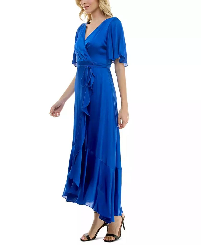 Taylor Women's Flutter-Sleeve High-Low A-Line Dress 2