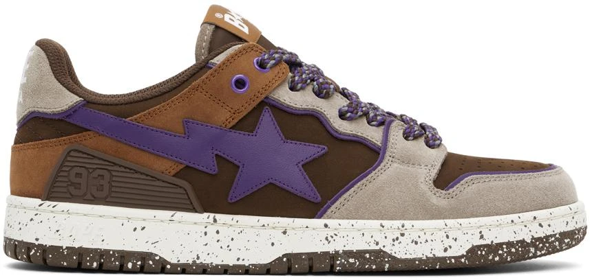 Bape Brown Sk8 Sta #7 Sneakers 1