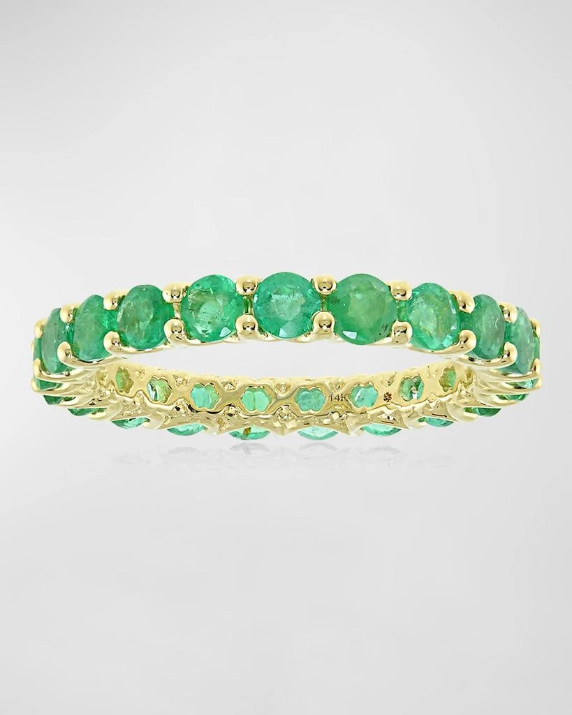 Stevie Wren 18K Yellow Gold The Hero Emerald Band 1