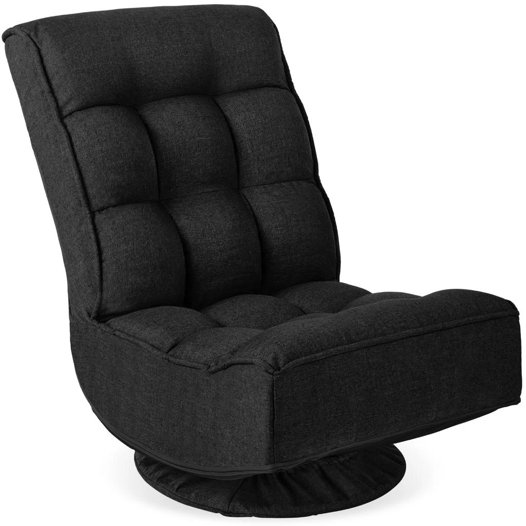 Best Choice Products Folding Floor Gaming Chair for Home, Office w/ 360-Degree Swivel, 4 Positions 8
