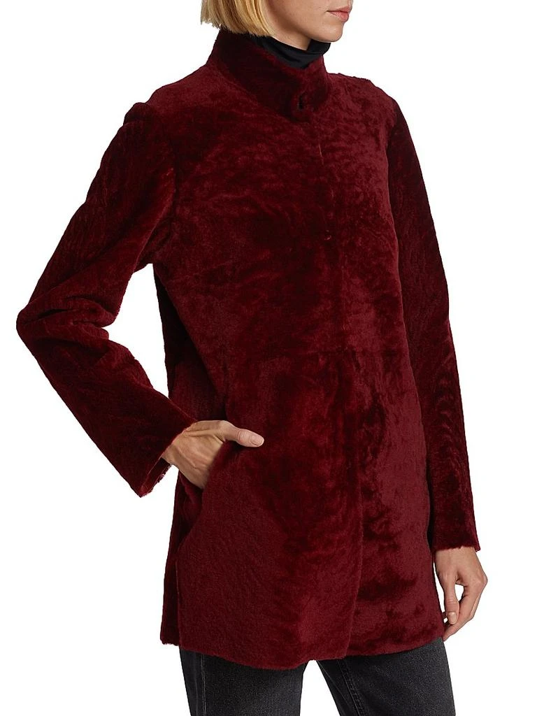 Maximilian Maximilian Reversible Shearling Lamb Jacket 4