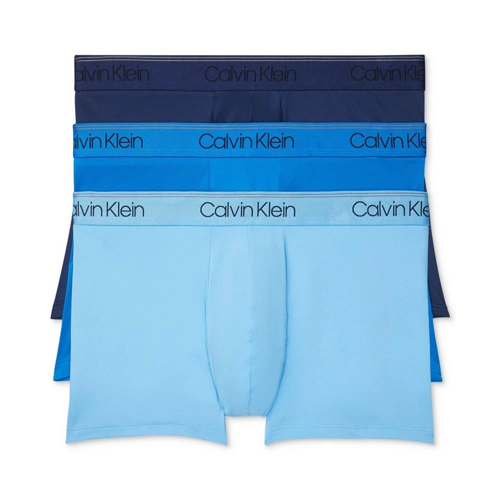Calvin Klein Men's 3-Pack Microfiber Stretch Low-Rise Trunk Underwear 1