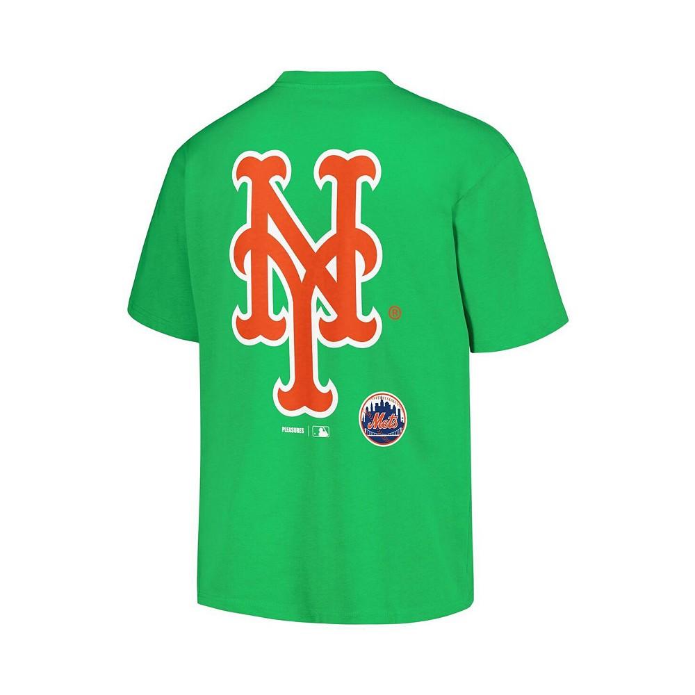 PLEASURES Men's Green New York Mets Ballpark T-shirt