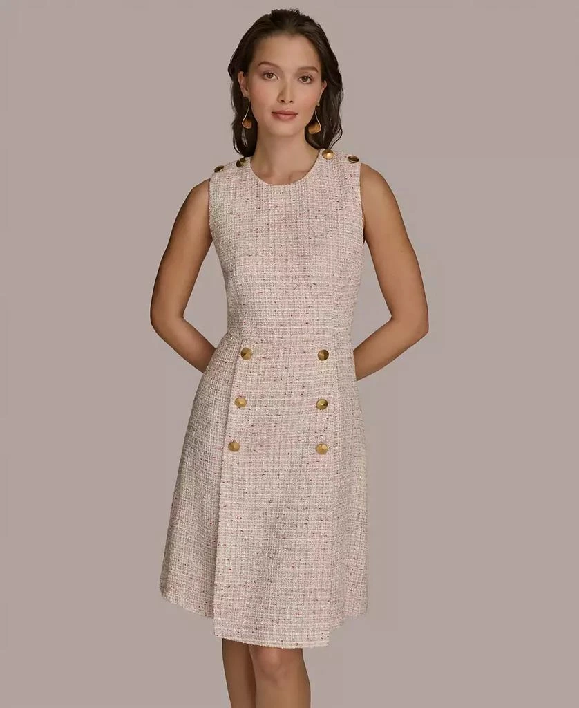 Donna Karan Women's Tweed A-Line Dress 2