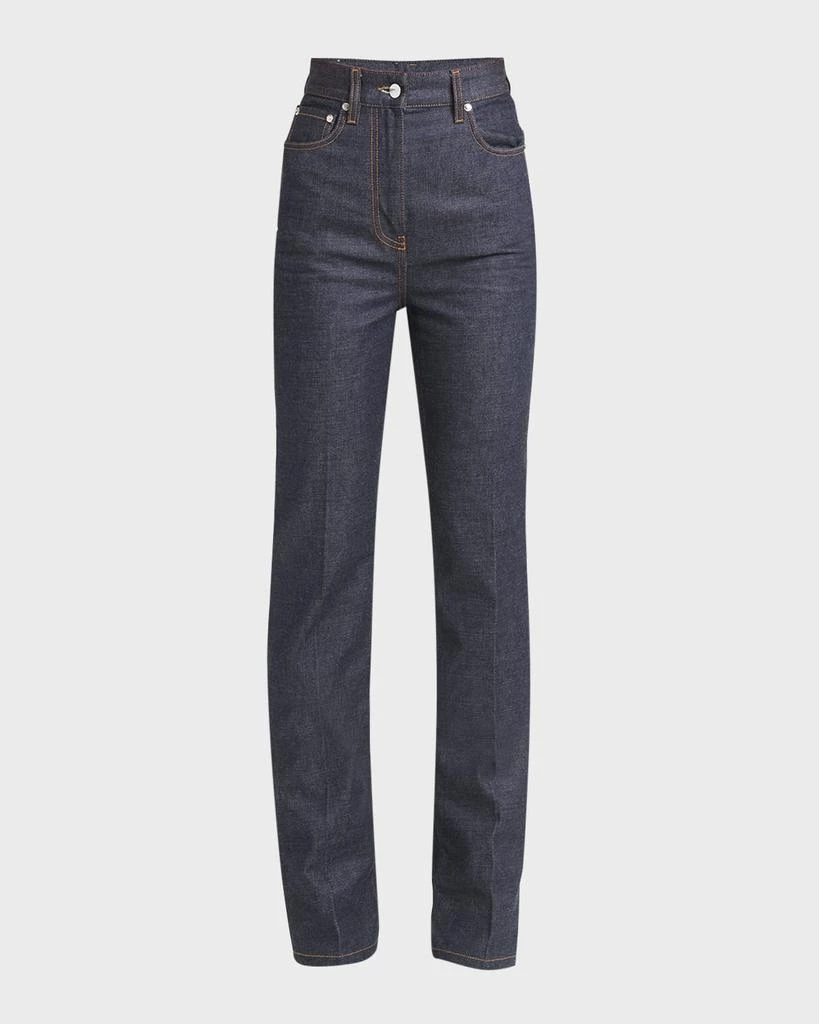 Salvatore Ferragamo High-Rise 5-Pocket Bootcut-Leg Denim Pants 1
