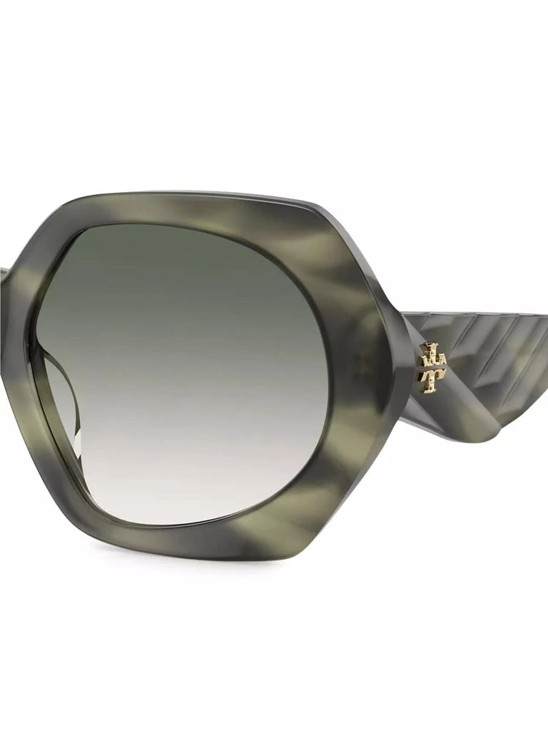 Tory Burch Kira 55MM Oversized Geometric Sunglasses 3