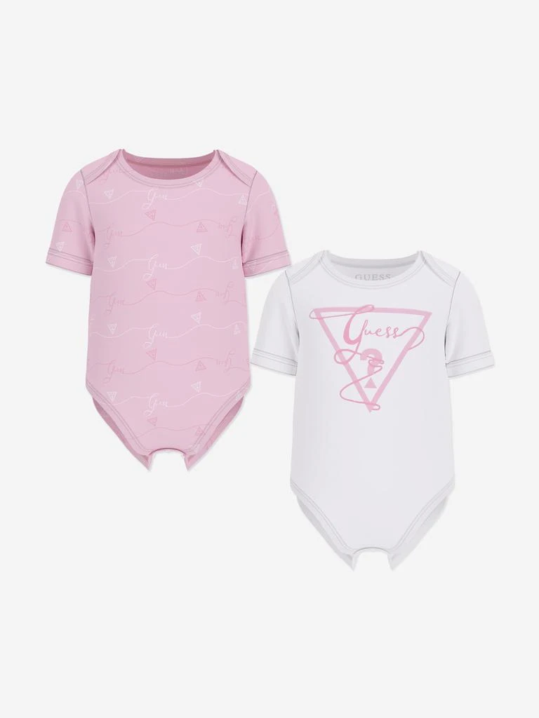 GUESS Baby Girls Bodysuit Set in Pink 2