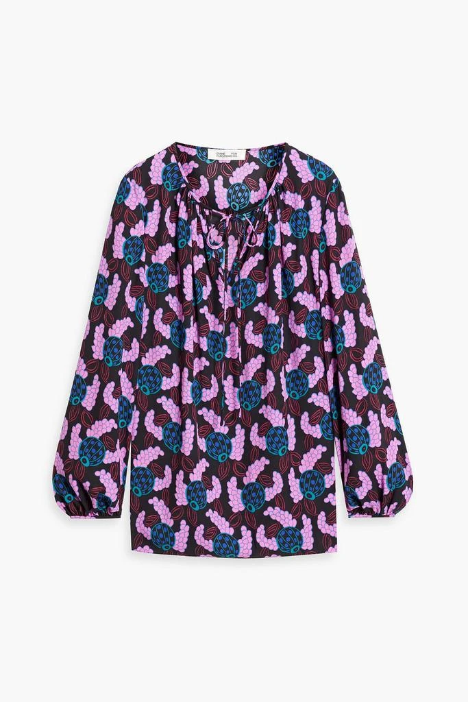 Diane von Furstenberg Freddie printed crepe blouse