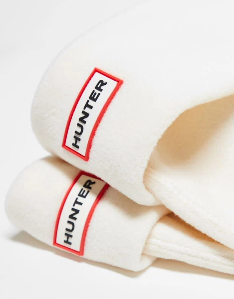 Hunter Hunter unisex fleece tall boot sock in beige 3