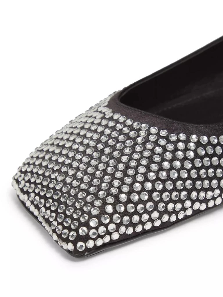 Schutz Jaycie Embellished Satin Ballet Flats 5