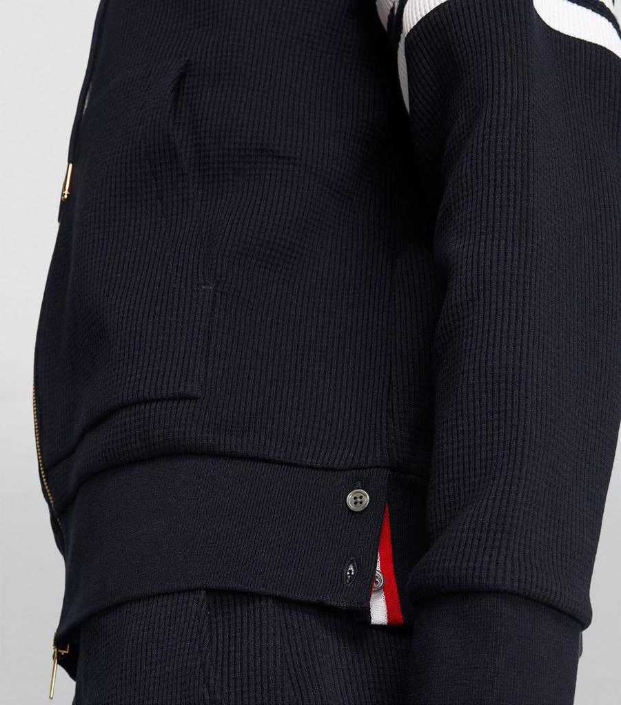 Thom Browne 4-Bar Waffle-Knit Hoodie 6