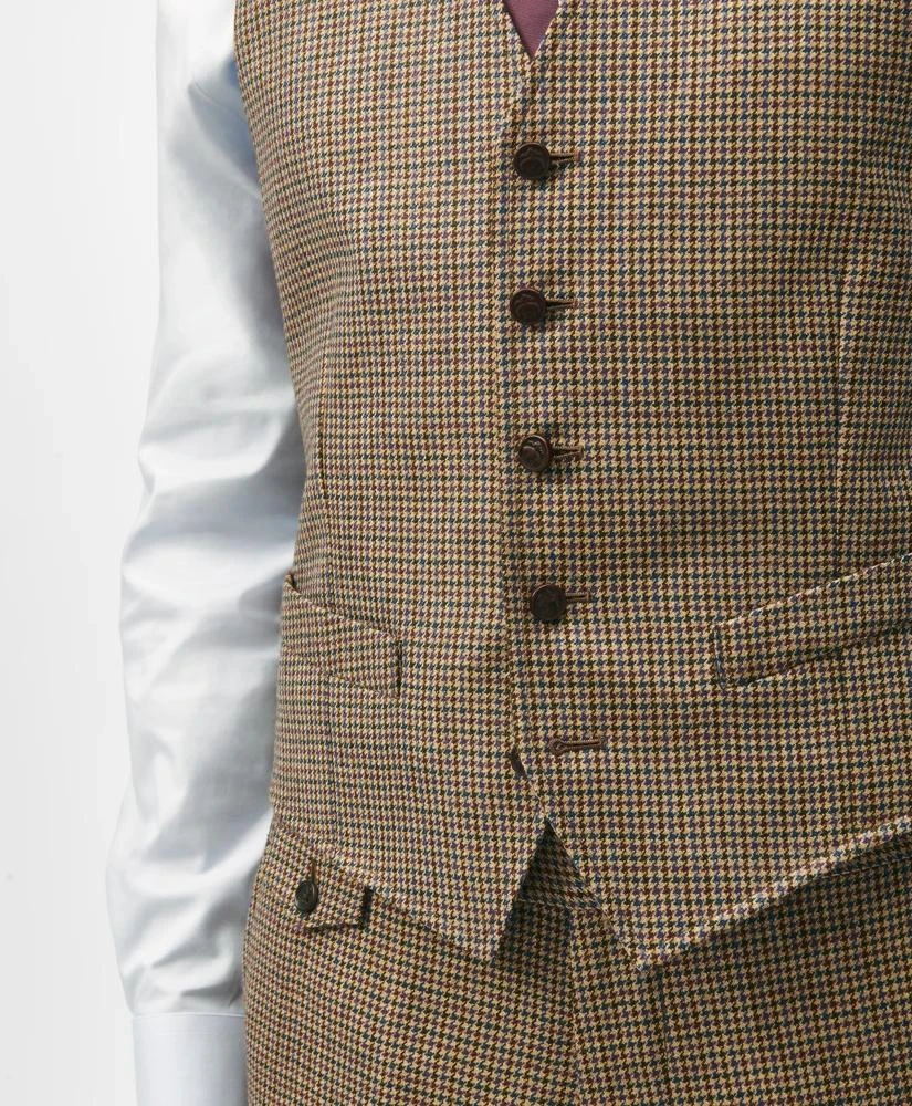 Brooks Brothers Slim Fit Guncheck Wool Suit Vest 4