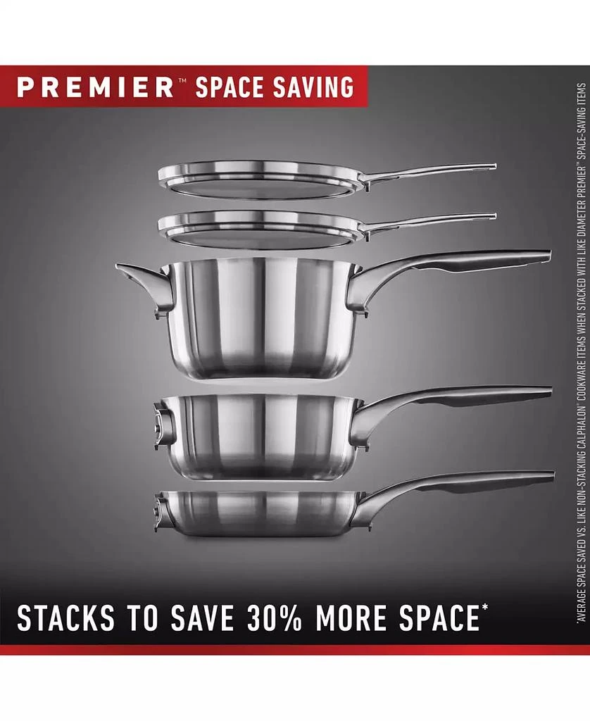 Calphalon Premier 10-Pc. Space-Saving Stainless Steel Cookware Set 8