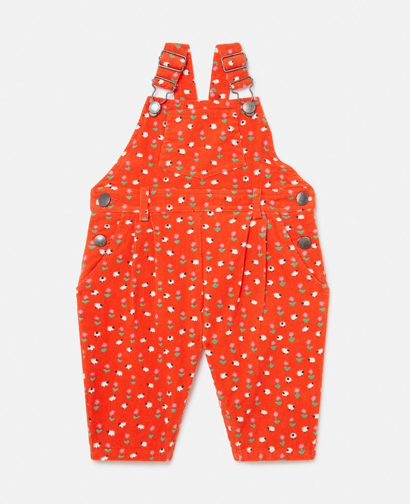 Stella McCartney Stella McCartney - Floral Pattern Dungarees, Woman, Red, Size: 24m