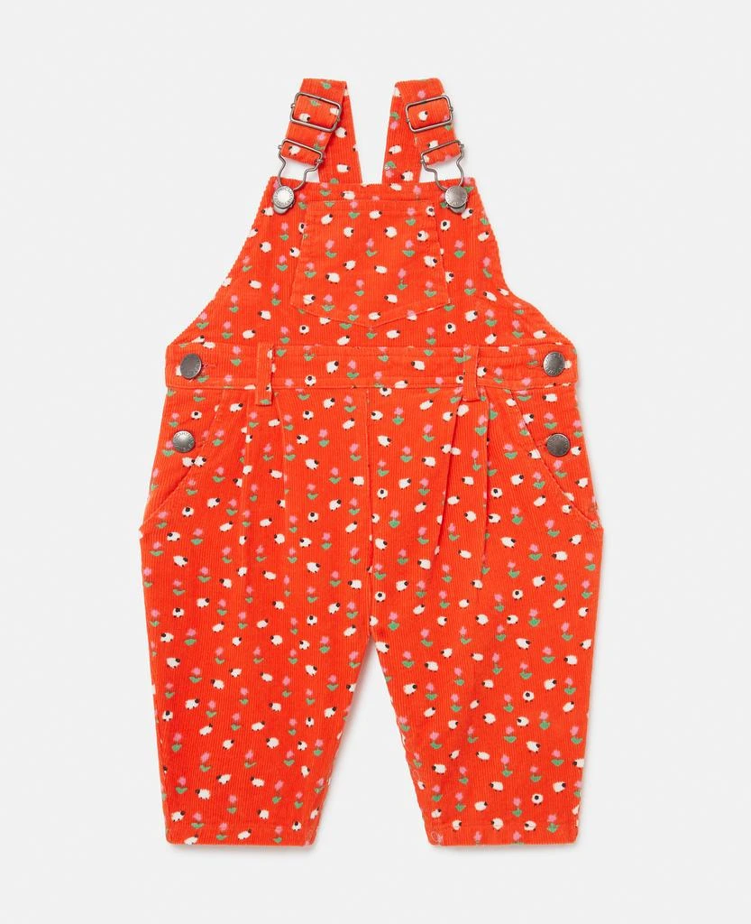 Stella McCartney Stella McCartney - Floral Pattern Dungarees, Woman, Red, Size: 24m 1