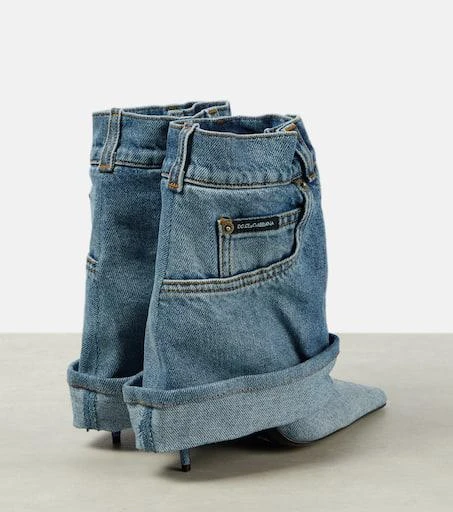 Dolce 
Gabbana 105 patchwork denim ankle boots 3