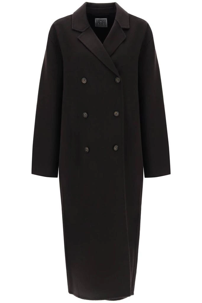 Totême oversized double-breasted wool coat 1