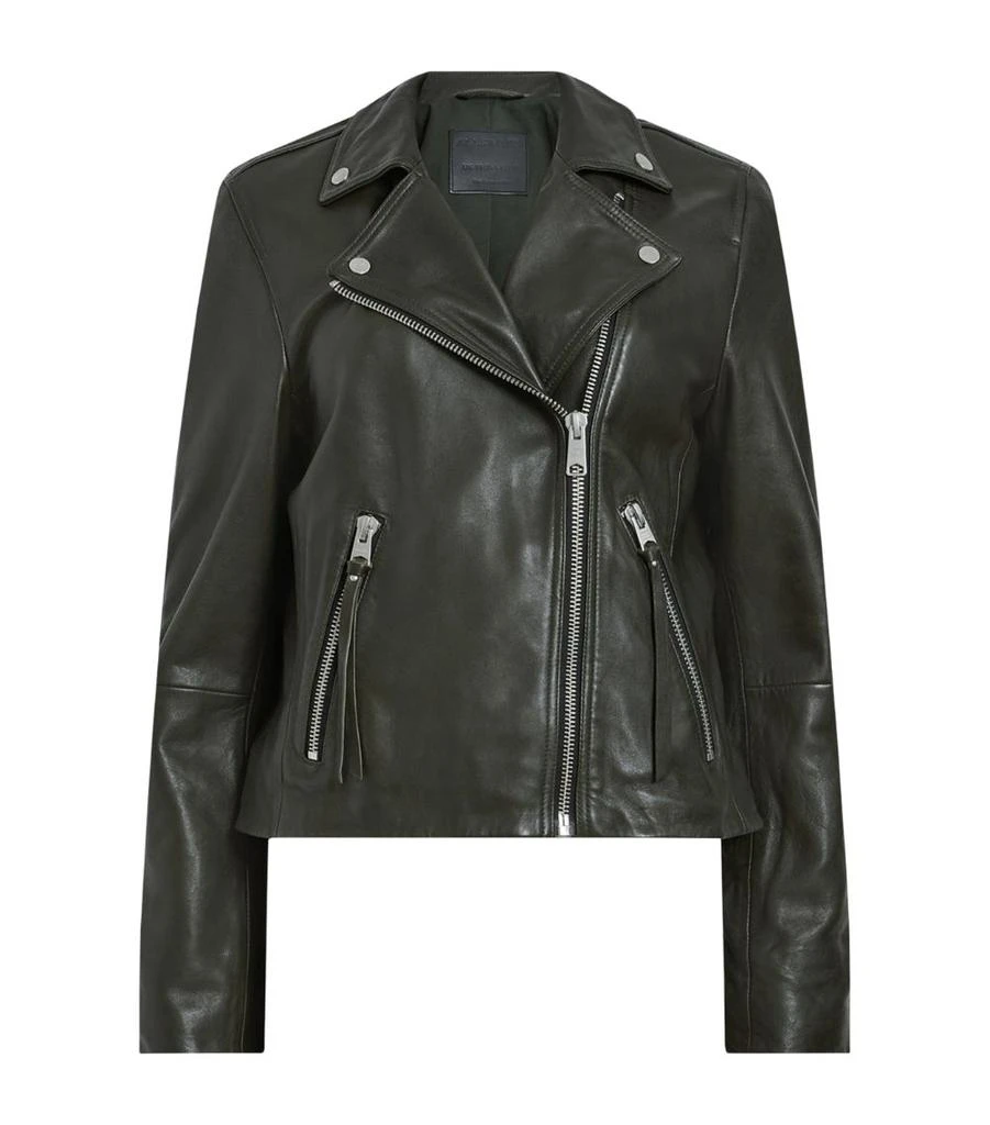 ALL SAINTS Leather Dalby Biker Jacket 1