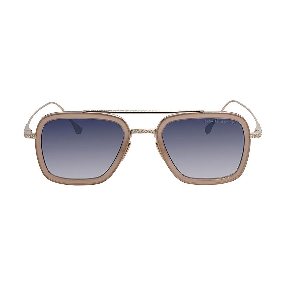 Dita FLIGHT.006 DT 7806-U-GLD-PNK-52 Unisex Square Sunglasses