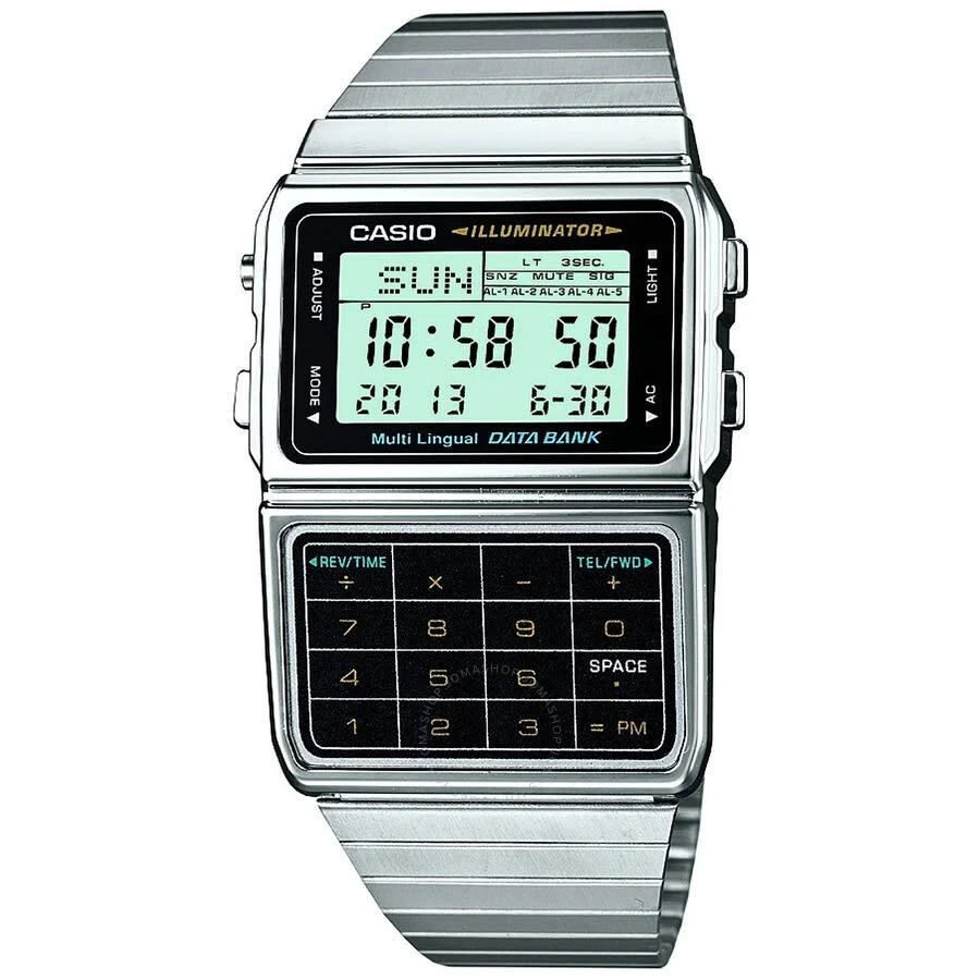 Casio Quartz Digital Databank Calculator Watch DBC-611-1 1