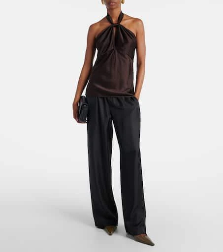 Tom Ford Cutout halterneck satin top 2