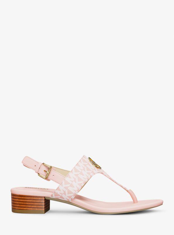 Michael Kors Hannah Signature Logo T-Strap Sandal