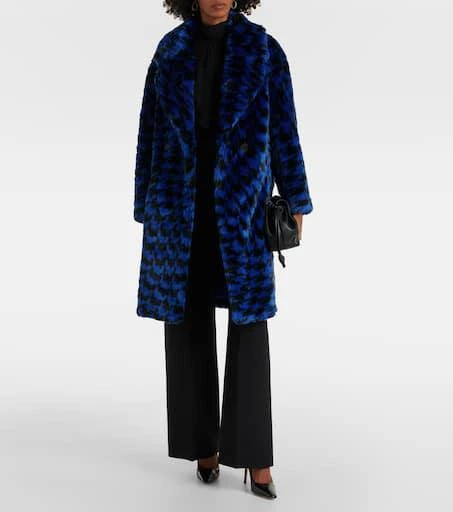 Diane von Furstenberg Printed faux fur coat 2
