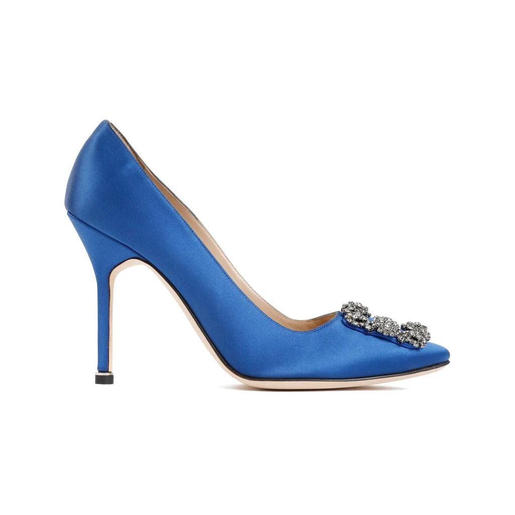 Manolo Blahnik HANGISI SATIN PUMPS 1
