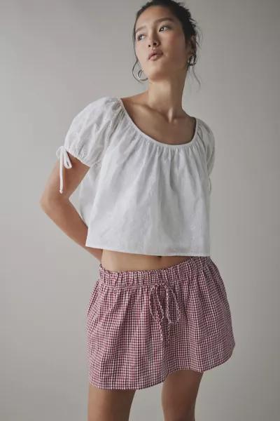 Kimchi Blue Kimchi Blue Emiline Gingham Cotton Low-Rise Mini Skirt