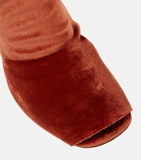 Rick Owens Cantilever velvet over-the-knee boots 6