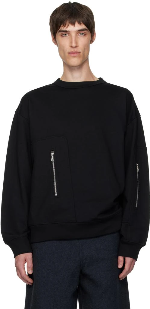 Dries Van Noten Black Strap Sweatshirt 1