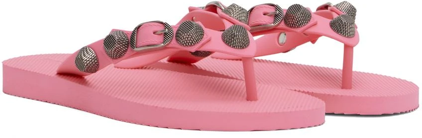 Balenciaga Pink Cagole Flip Flops 4