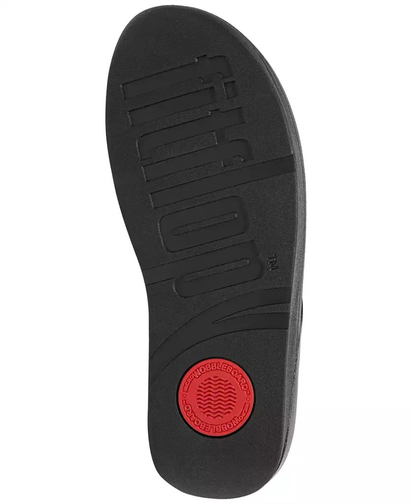 FitFlop Women's Fino Crystal Chain Leather Toe-Post Sandals 5