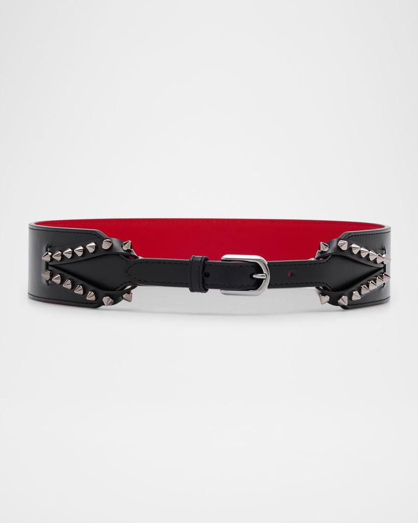 Christian Louboutin Cabata Spike Belt in Leather