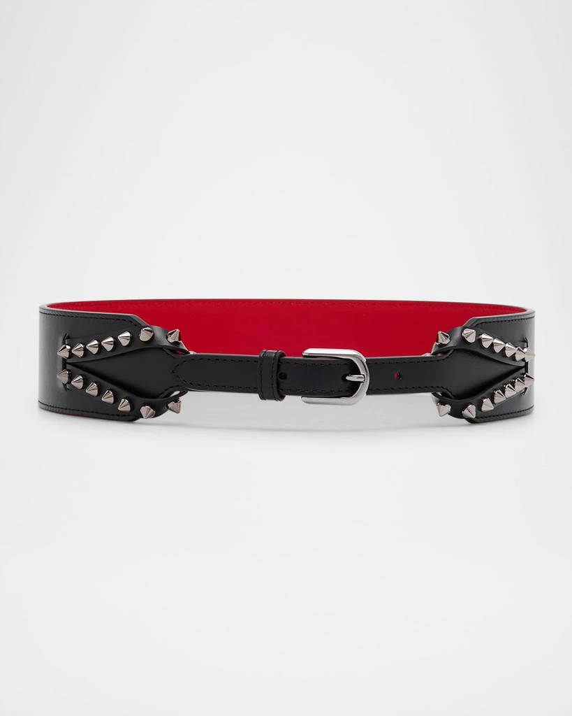 Christian Louboutin Cabata Spike Belt in Leather 1