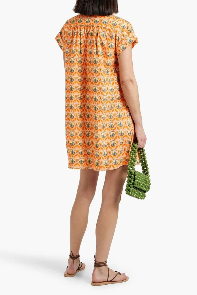 Saloni Ashley printed cotton-poplin mini dress 3