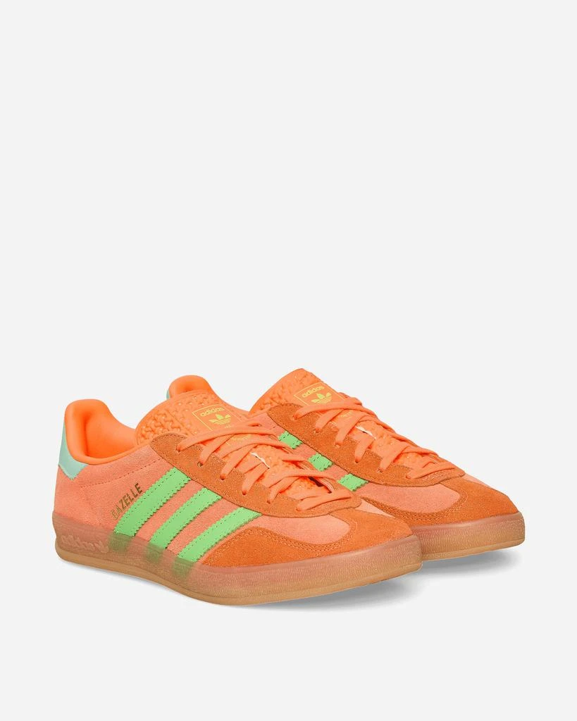 Adidas Women's Gazelle Indoor Sneakers Clear Mint / Solar Orange / Solar Green 3