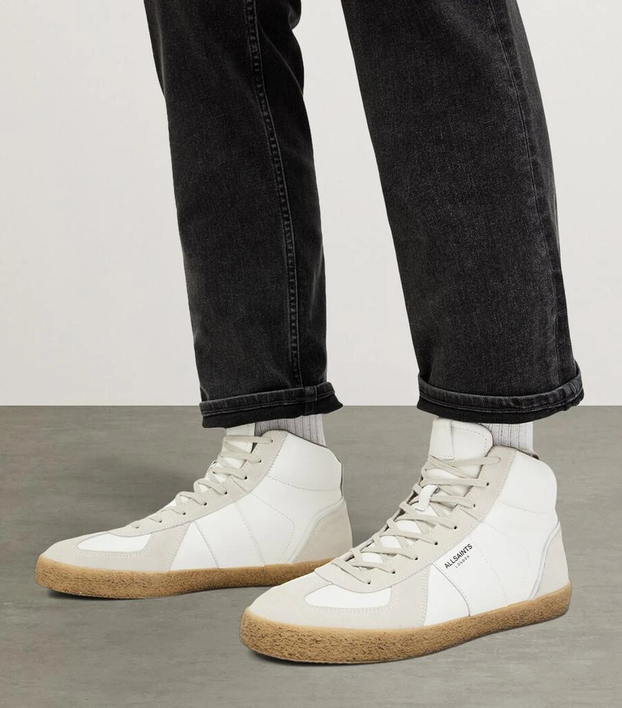 ALL SAINTS Leather Jaimee High-Top Sneakers 2